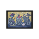 Blessings Upon Blessings 2504 - Energy Art by Meekyung Shin - Framed Canvas Print