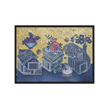 Blessings Upon Blessings 2504 - Energy Art by Meekyung Shin - Framed Canvas Print