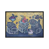 Blessings Upon Blessings 2504 - Energy Art by Meekyung Shin - Framed Canvas Print