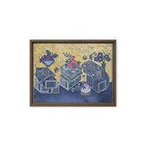 Blessings Upon Blessings 2504 - Energy Art by Meekyung Shin - Framed Canvas Print