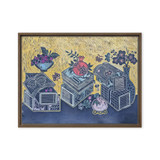 Blessings Upon Blessings 2504 - Energy Art by Meekyung Shin - Framed Canvas Print