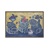 Blessings Upon Blessings 2504 - Energy Art by Meekyung Shin - Framed Canvas Print