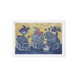 Blessings Upon Blessings 2504 - Energy Art by Meekyung Shin - Framed Canvas Print