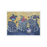 Blessings Upon Blessings 2504 - Energy Art by Meekyung Shin - Framed Canvas Print