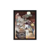 After Everyone Falls Asleep - Energy Art by Meekyung Shin - Framed Canvas Print