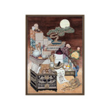 After Everyone Falls Asleep - Energy Art by Meekyung Shin - Framed Canvas Print