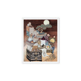 After Everyone Falls Asleep - Energy Art by Meekyung Shin - Framed Canvas Print