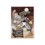 After Everyone Falls Asleep - Energy Art by Meekyung Shin - Framed Canvas Print