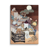 After Everyone Falls Asleep - Energy Art by Meekyung Shin - Unframed Canvas Print