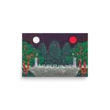 The Sun, the Moon, and the Five Peaks - Energy Art by Meekyung Shin - Unframed Paper Print