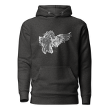 HORSE INK PAINTING 7 by Al Choi Unisex Premium Pullover Hoodie