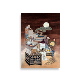 After Everyone Falls Asleep - Energy Art by Meekyung Shin - Unframed Paper Print