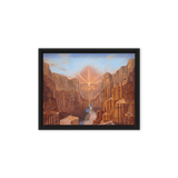 Dawn of Consciousness - Energy Art by Matthew Smith - Framed Canvas Print