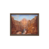 Dawn of Consciousness - Energy Art by Matthew Smith - Framed Canvas Print