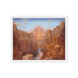 Dawn of Consciousness - Energy Art by Matthew Smith - Framed Canvas Print