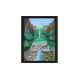 Stream of Consciousness - Energy Art by Matthew Smith - Framed Canvas Print