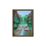Stream of Consciousness - Energy Art by Matthew Smith - Framed Canvas Print