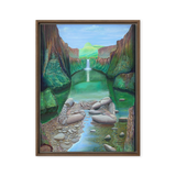 Stream of Consciousness - Energy Art by Matthew Smith - Framed Canvas Print