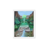 Stream of Consciousness - Energy Art by Matthew Smith - Framed Canvas Print