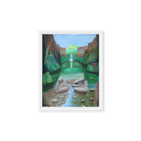 Stream of Consciousness - Energy Art by Matthew Smith - Framed Canvas Print