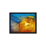 Wave of Thought - Energy Art by Matthew Smith - Framed Canvas Print