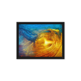 Wave of Thought - Energy Art by Matthew Smith - Framed Canvas Print