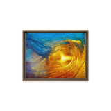 Wave of Thought - Energy Art by Matthew Smith - Framed Canvas Print