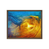 Wave of Thought - Energy Art by Matthew Smith - Framed Canvas Print