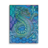 Blue Dragon - Energy Art by Matthew Smith - Unframed Canvas Print