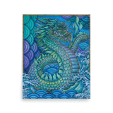 Blue Dragon - Energy Art by Matthew Smith - Unframed Paper Print