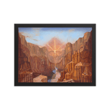 Dawn of Consciousness - Energy Art by Matthew Smith - Framed Paper Print