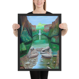 Stream of Consciousness - Energy Art by Matthew Smith - Framed Paper Print