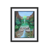 Stream of Consciousness - Energy Art by Matthew Smith - Framed Paper Print with Mat