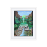 Stream of Consciousness - Energy Art by Matthew Smith - Framed Paper Print with Mat