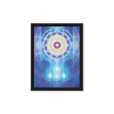 LifeParticle Sun | Al Choi Energy Art | Framed Canvas Print