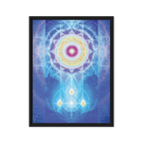 LifeParticle Sun | Al Choi Energy Art | Framed Canvas Print