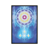 LifeParticle Sun | Al Choi Energy Art | Framed Canvas Print