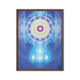 LifeParticle Sun | Al Choi Energy Art | Framed Canvas Print