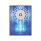 LifeParticle Sun | Al Choi Energy Art | Framed Canvas Print