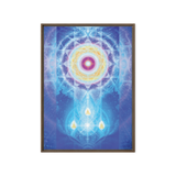 LifeParticle Sun | Al Choi Energy Art | Framed Canvas Print