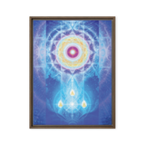 LifeParticle Sun | Al Choi Energy Art | Framed Canvas Print