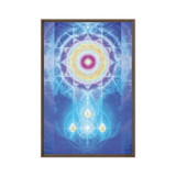 LifeParticle Sun | Al Choi Energy Art | Framed Canvas Print