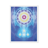 LifeParticle Sun | Al Choi Energy Art | Framed Canvas Print