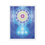 LifeParticle Sun | Al Choi Energy Art | Framed Canvas Print