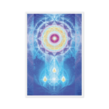 LifeParticle Sun | Al Choi Energy Art | Framed Canvas Print