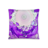 Crown Chakra Throw Pillow by Rebecca Bond