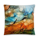Desert Landscape Throw Pillow by Rebecca Bond