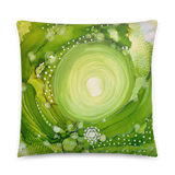 Heart Chakra Throw Pillow by Rebecca Bond