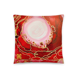 Root Chakra Throw Pillow by Rebecca Bond