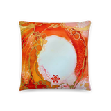 Sacral Chakra Throw Pillow by Rebecca Bond